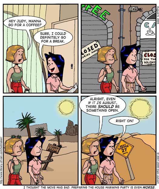 Strip #104 - August coffee