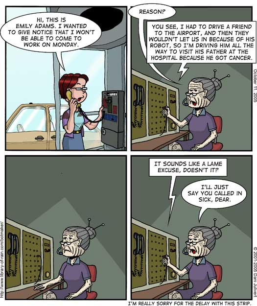 Strip #114 - Calling in sick