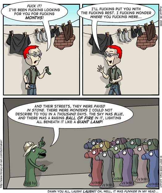 Strip #148 - The missing sock 2